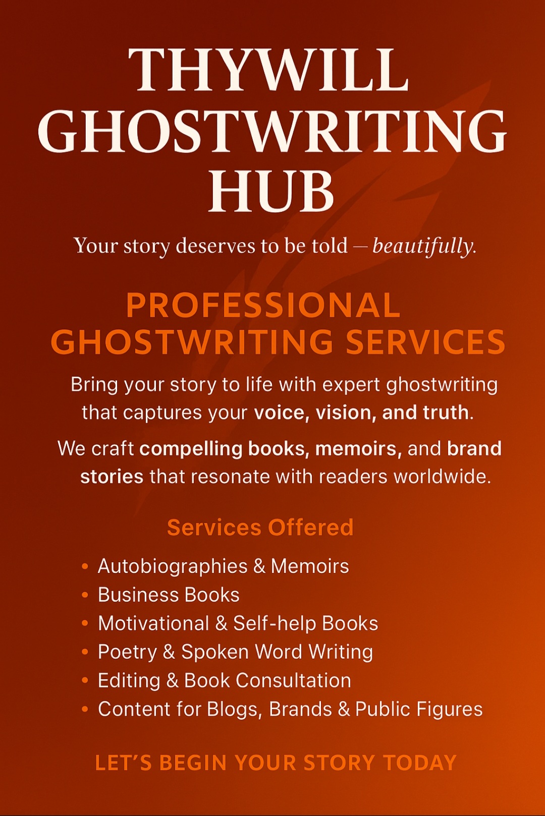 Ghostwriting Services